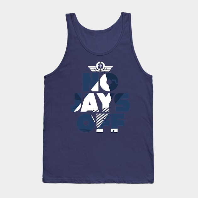 No Jay Off Brave Blue Tank Top by funandgames